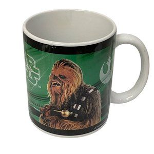 STAR WARS Cup Mug Yoda Chewbacca COFFEE Tea Cocoa Green Lucasfilm Galerie 12oz